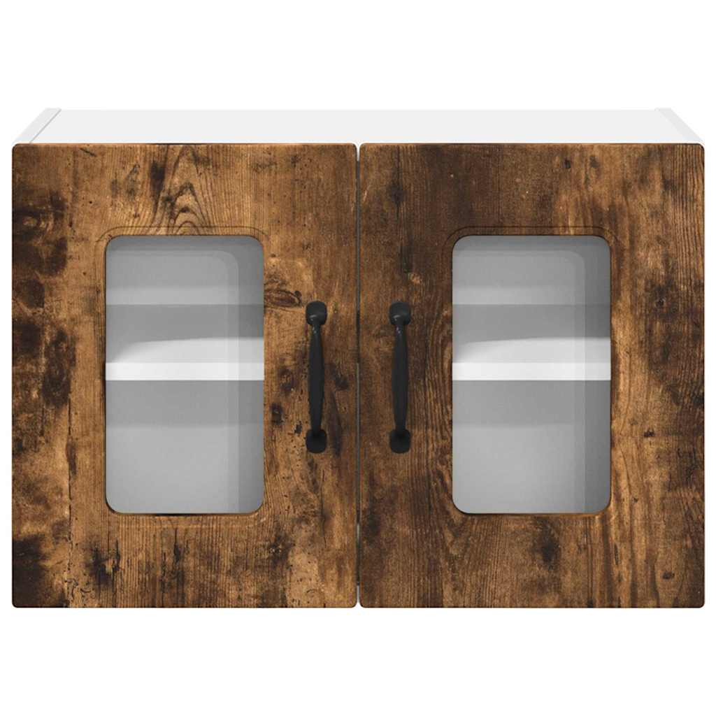 Küchenhängeschrank 2 pcs Geräucherte Eiche 60 x 31 x 40 cm
